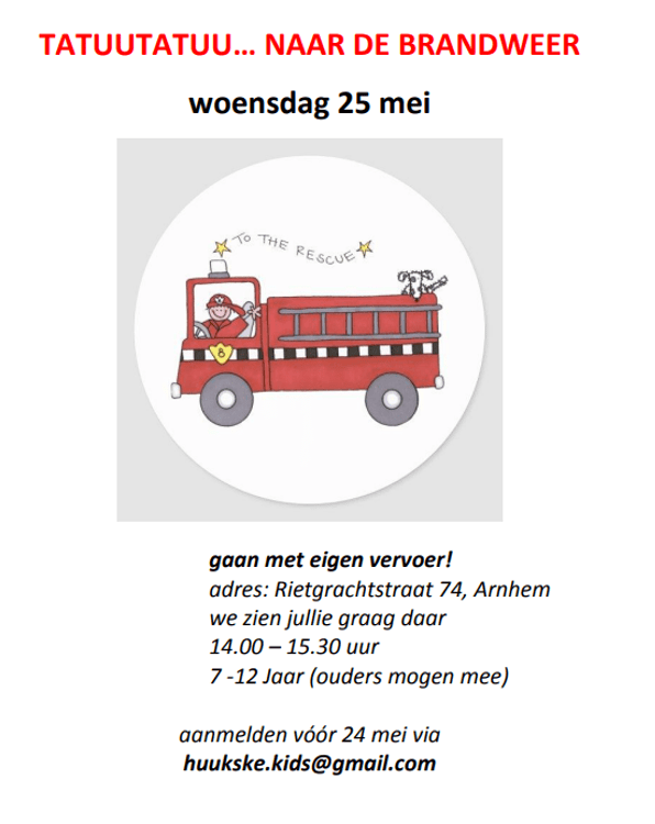 Kidsclub naar de&nbsp;brandweer