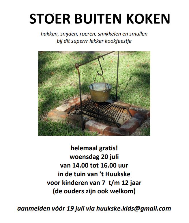 Kidsclub stoer buiten&nbsp;koken