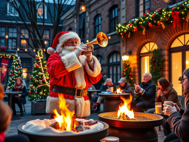 Kerstoptreden WAMV in de&nbsp;binnentuin