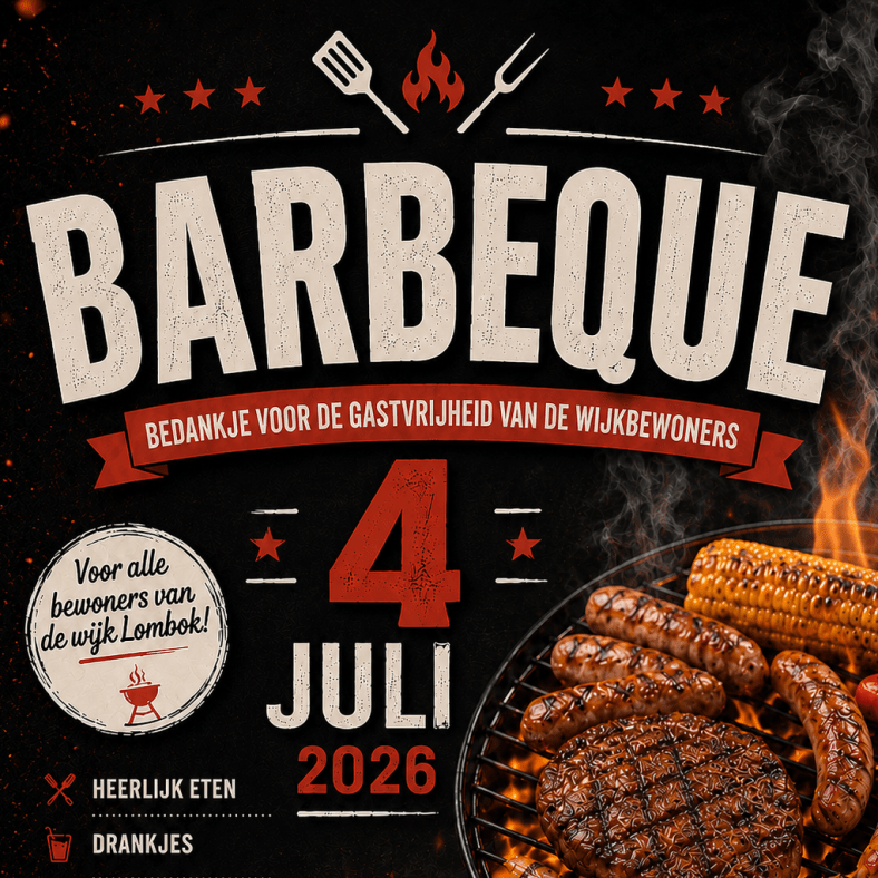 COA bedankt Lombok met een BBQ